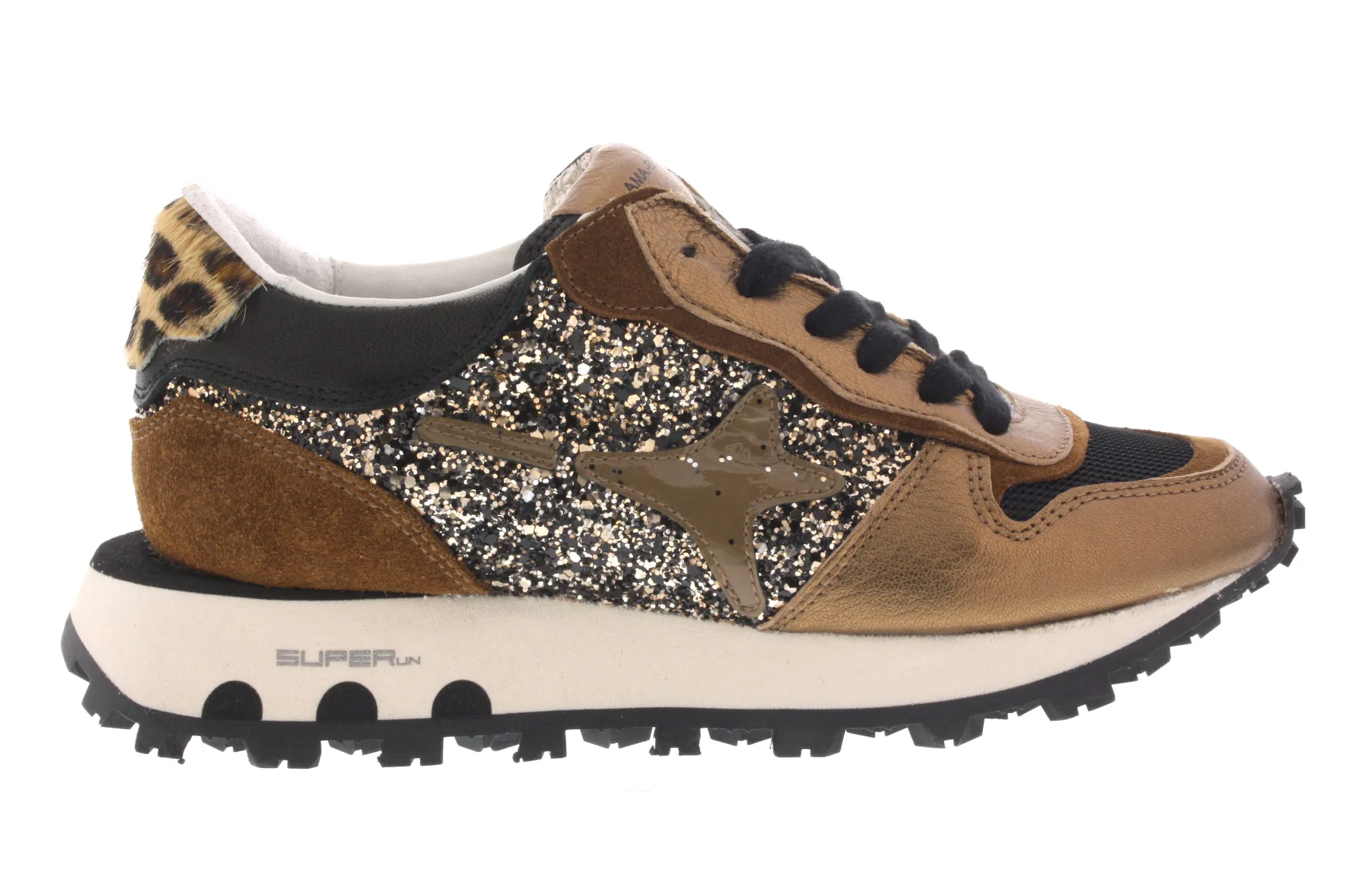 AMA Brand Super Run 2308 Sneakers Brons