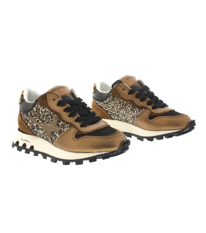 AMA Brand Super Run 2308 Sneakers Brons
