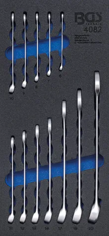 BGS TECHNIC GEREEDSCHAPSBLAD 1/3: STEEKSLEUTELSET 6  22 MM 12 DELIG
