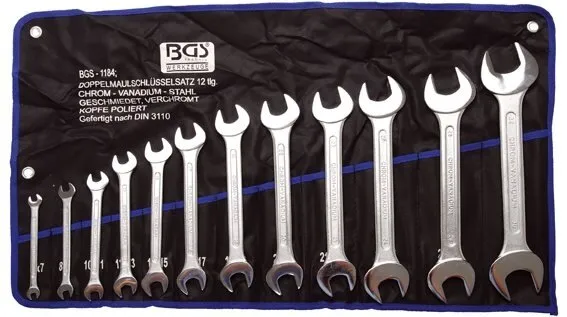 BGS TECHNIC STEEKSLEUTELSET 12DELIG 6X730X32 MM