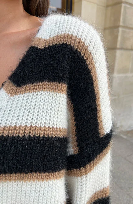 Crop Vest Fluffy Met Knopen Zwart
