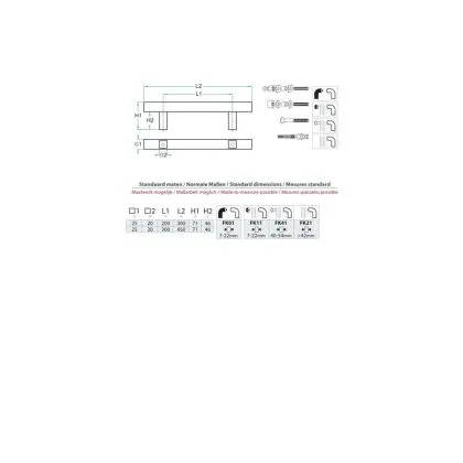 DEURGREEP RVS ARTITEC PH50