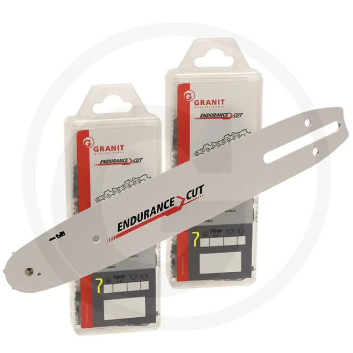 Endurance cut zaagketting + zaagblad 2+1 ronde zaagtand 45 cm lengte
