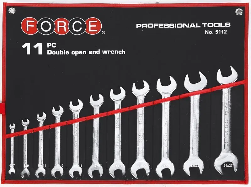 FORCE 5112S Steeksleutelset SAE 11 delig