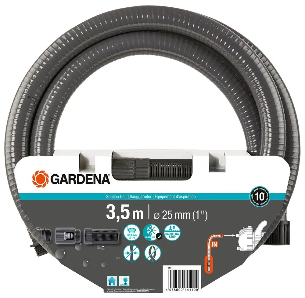 GARDENA AANZUIGGARNITUUR 3,5X M