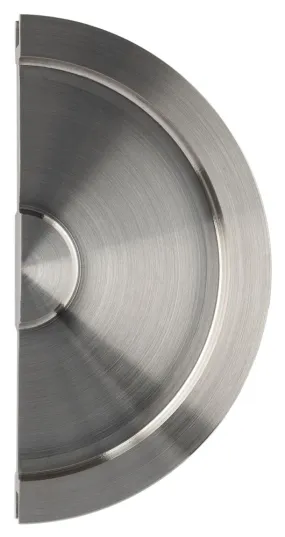 GLASDEURKOM ARTITEC 1/2 MAAN GESLOTEN 106MMX52MM RVS MAT