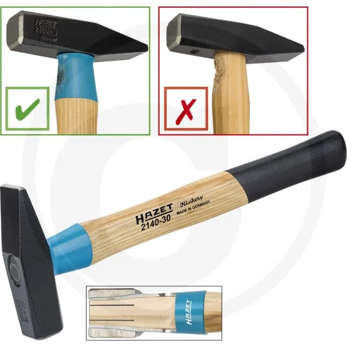 Hazet bankhamer 1000g hickorystiel bluguard
