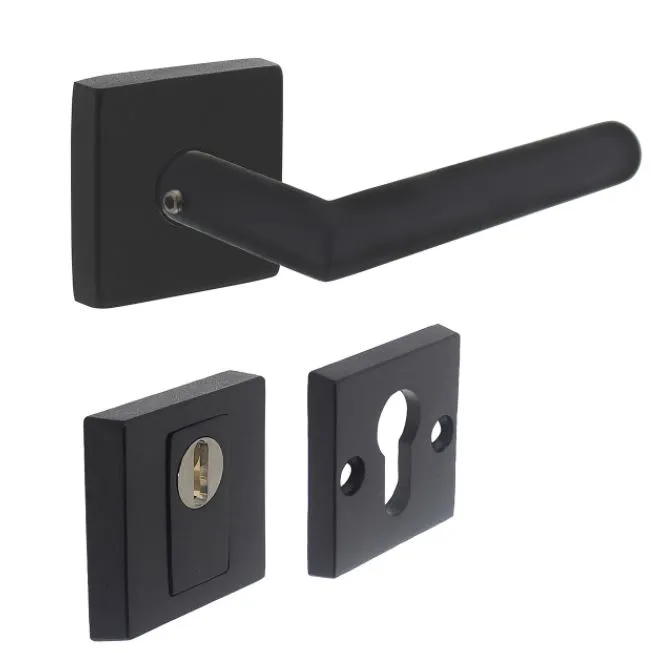 Intersteel SKG3 Veiligheid Achterdeur Set Jura vierkant Zwart