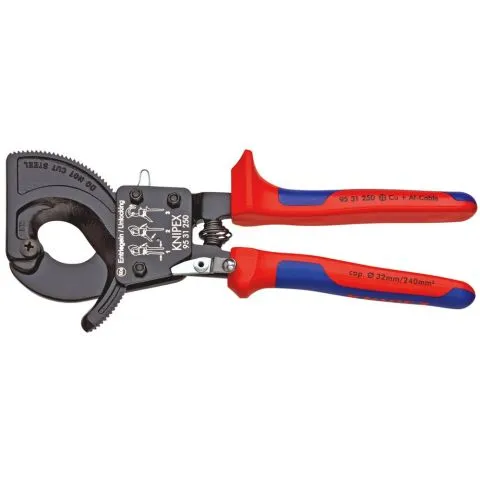 KNIPEX 9531250 KABELSCHAAR RATELPRINCIPE  250MM