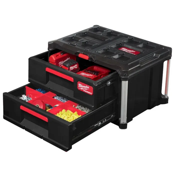 Milwaukee Packout koffer met 2 lades