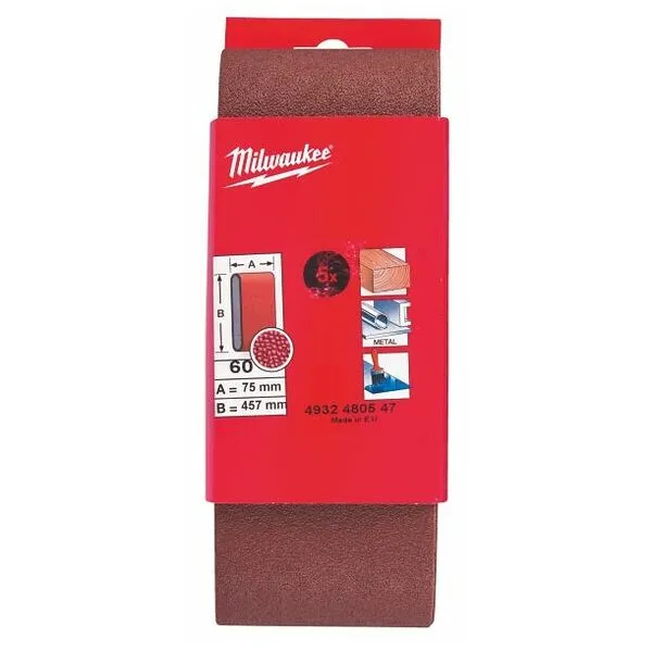 Milwaukee® Schuurband edelkorund (A), Korrelgrootte: K40
