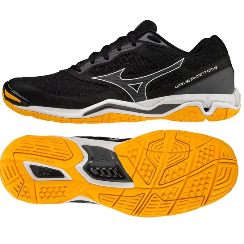 Mizuno Wave Phantom 3 M X1GA226044 handbalschoenen zwart zwart