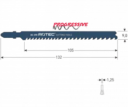 Rotec decoupeerzaagblad, DC390 / T367XHM (3st.)