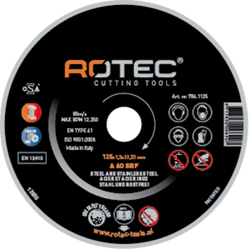 ROTEC DOORSLIJPSCHIJF 'RVS'