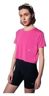 Running Circle Smooth Operator Crop Top Pink