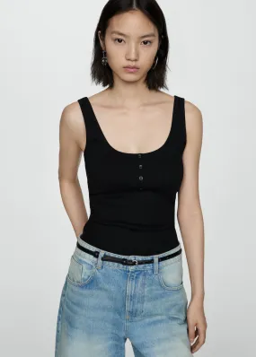 Tanktop met knopen