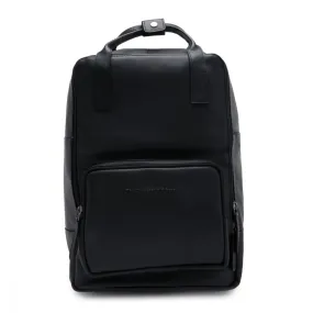 The Chesterfield Brand Belford Black Leather Backpack