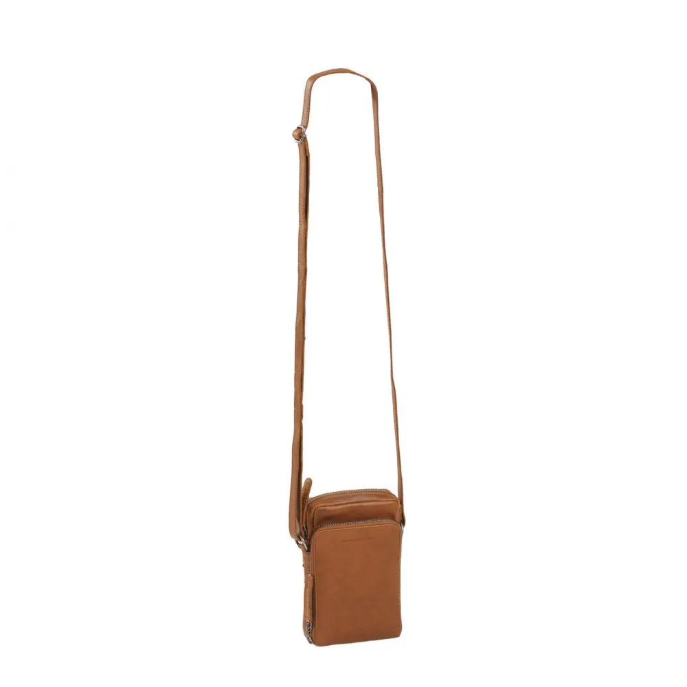 The Chesterfield Brand Hamilton Cognac Leather Phone bag
