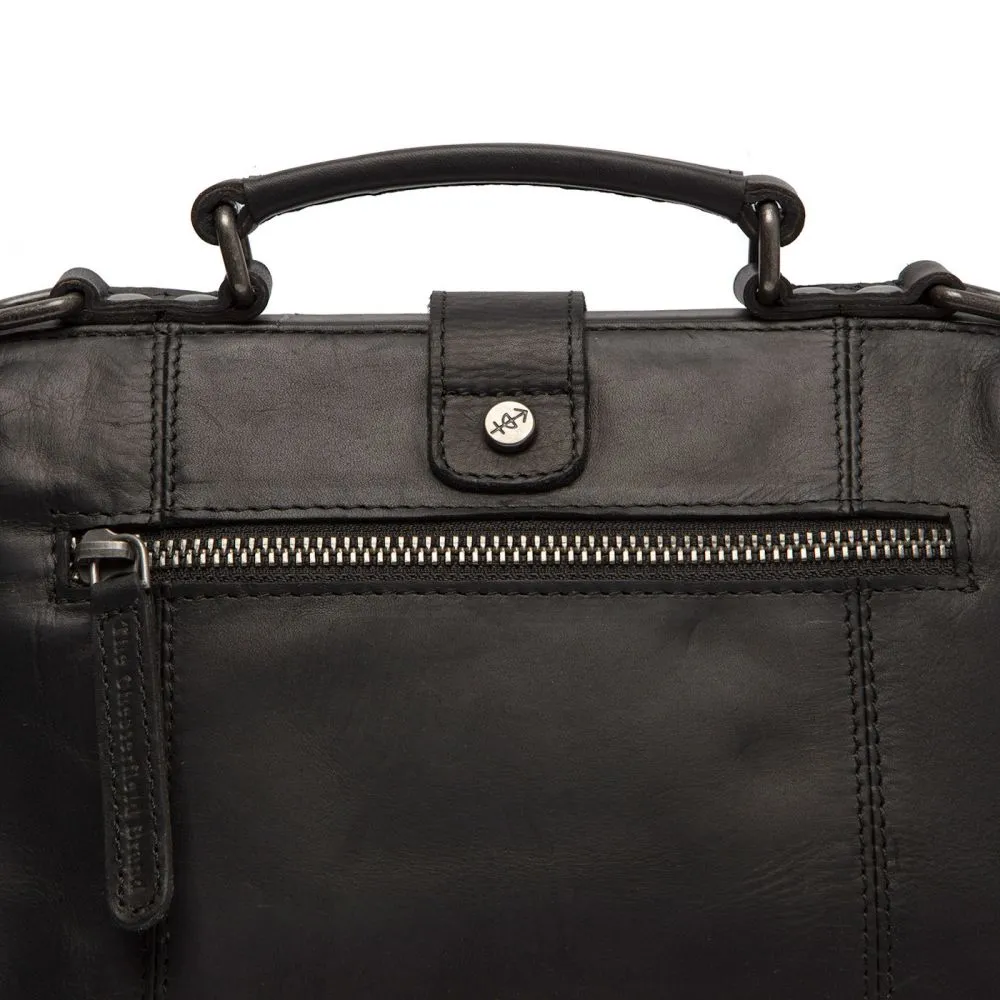 The Chesterfield Brand Rachael Black Leather Handbag