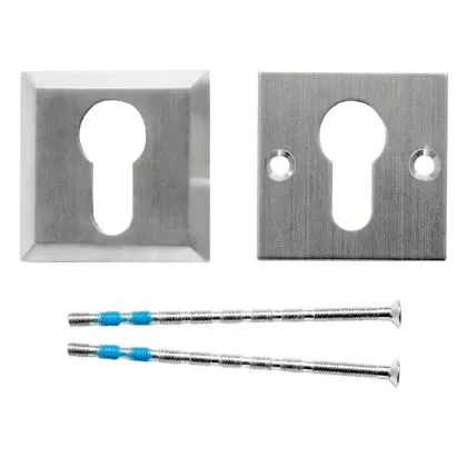 VEILIGHEIDSCYLINDER PLAATJE HDD SQUARE INOX PLUS 10MM