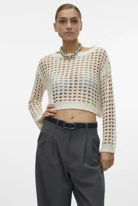 VMIBIZA LS BOATNECK CROP PULLOVER 10302932 BIRCH